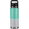 Teal and Grey Stripes YETI Rambler 26oz Bottle Skin