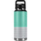 Teal and Grey Stripes YETI Rambler 36oz Bottle Skin