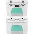 Teal and Grey Stripes YETI Tundra 35 Hard Cooler Skin