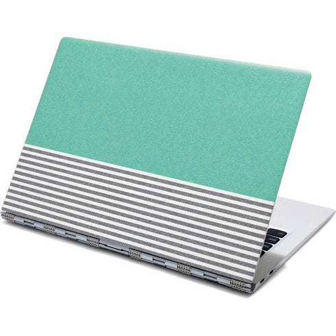 Teal and Grey Stripes Yoga 910 2-in-1 14in Touch-Screen Skin