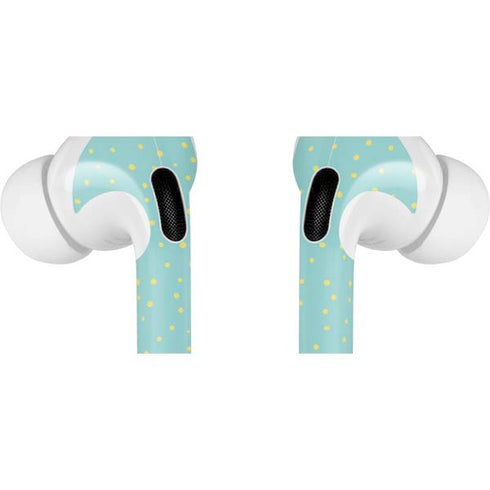 Teal and Yellow Polka Dots AirPods Pro 2nd Gen Skin