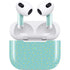 Teal and Yellow Polka Dots Apple AirPods (3rd Gen 2021) Skin