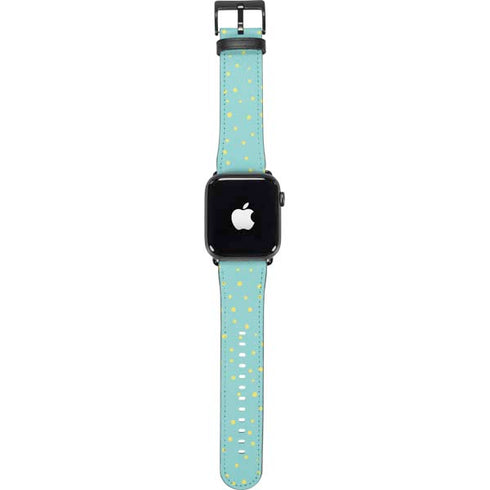 Teal and Yellow Polka Dots Apple Watch Band 38-40mm