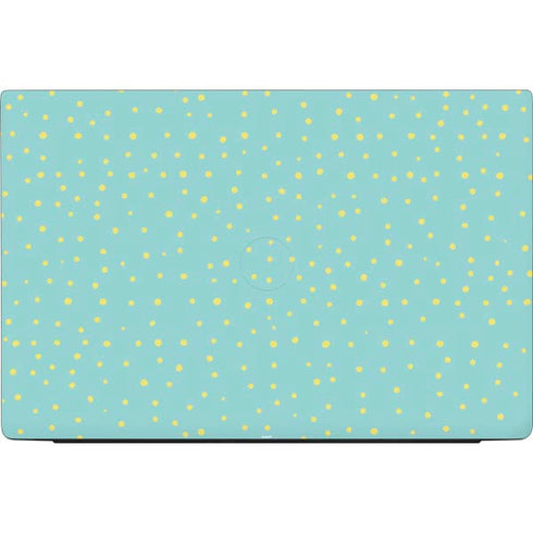Teal and Yellow Polka Dots Dell Vostro Skin