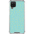 Teal and Yellow Polka Dots Galaxy A12 Clear Case