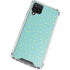 Teal and Yellow Polka Dots Galaxy A12 Clear Case