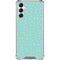 Teal and Yellow Polka Dots Galaxy A14 5G Clear Case