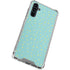 Teal and Yellow Polka Dots Galaxy A54 5G Clear Case