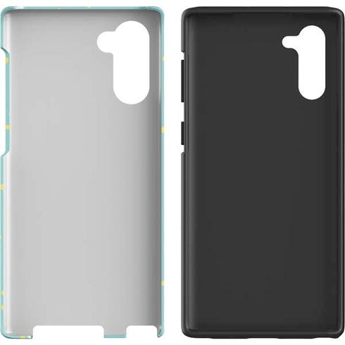 Teal and Yellow Polka Dots Galaxy Note 10 Pro Case