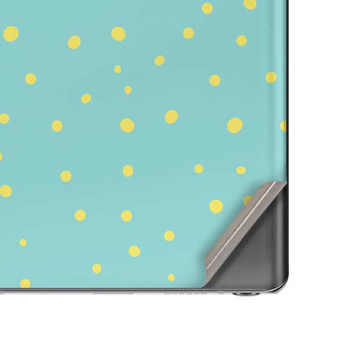 Teal and Yellow Polka Dots Galaxy Note20 5G Skin