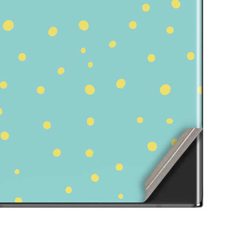 Teal and Yellow Polka Dots Galaxy Note20 Ultra 5G Skin