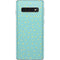 Teal and Yellow Polka Dots Galaxy S10 Skin