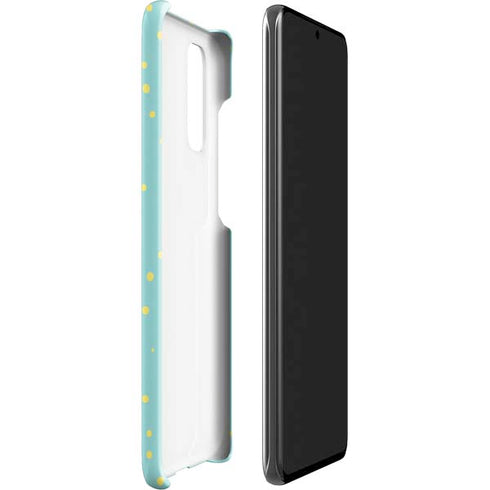 Teal and Yellow Polka Dots Galaxy S20 Lite Case