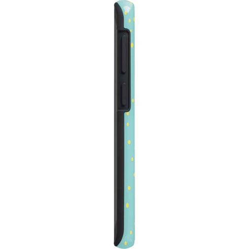 Teal and Yellow Polka Dots Galaxy S20 Pro Case