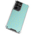 Teal and Yellow Polka Dots Galaxy S21 Ultra 5G Clear Case