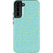 Teal and Yellow Polka Dots Galaxy S22 Plus Pro Case