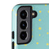 Teal and Yellow Polka Dots Galaxy S22 Plus Pro Case