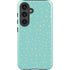 Teal and Yellow Polka Dots Galaxy S24 Plus Impact Case