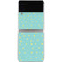 Teal and Yellow Polka Dots Galaxy Z Flip3 5G Skin
