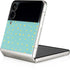 Teal and Yellow Polka Dots Galaxy Z Flip4 5G Skin