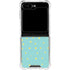 Teal and Yellow Polka Dots Galaxy Z Flip5 5G Clear Case