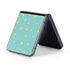 Teal and Yellow Polka Dots Galaxy Z Flip5 5G Skin