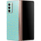 Teal and Yellow Polka Dots Galaxy Z Fold2 5G Skin