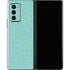 Teal and Yellow Polka Dots Galaxy Z Fold2 5G Skin