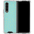 Teal and Yellow Polka Dots Galaxy Z Fold4 5G Clear Case