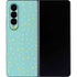 Teal and Yellow Polka Dots Galaxy Z Fold4 5G Skin