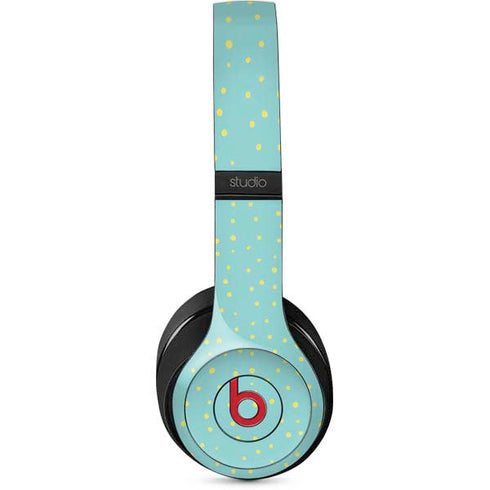 Teal and Yellow Polka Dots Studio Wireless Skin