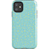 Teal and Yellow Polka Dots iPhone 11 Impact Case