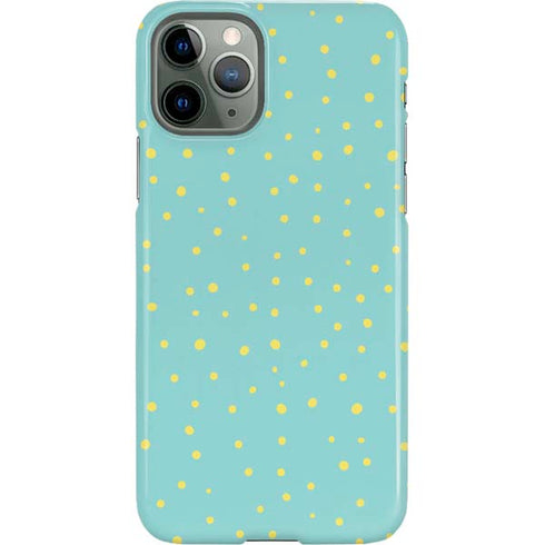 Teal and Yellow Polka Dots iPhone 11 Pro Lite Case