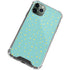 Teal and Yellow Polka Dots iPhone 12 Pro Clear Case