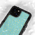 Teal and Yellow Polka Dots iPhone 13 Mini Waterproof Case
