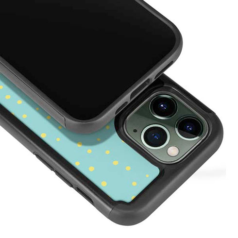 Teal and Yellow Polka Dots iPhone 13 Pro Cargo Case
