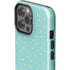 Teal and Yellow Polka Dots iPhone 13 Pro Max Impact Case