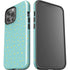 Teal and Yellow Polka Dots iPhone 13 Pro Max Impact Case