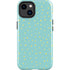 Teal and Yellow Polka Dots iPhone 15 Plus Impact Case