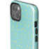 Teal and Yellow Polka Dots iPhone 15 Plus Impact Case