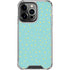 Teal and Yellow Polka Dots iPhone 14 Pro Clear Case