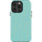 Teal and Yellow Polka Dots iPhone 14 Pro Impact Case