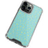 Teal and Yellow Polka Dots iPhone 15 Pro Max Clear Case