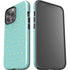 Teal and Yellow Polka Dots iPhone 15 Pro Max Impact Case