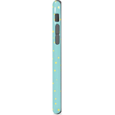 Teal and Yellow Polka Dots iPhone 7 Pro Case
