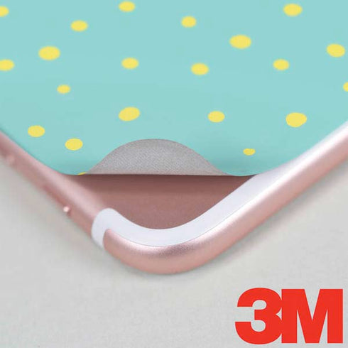 Teal and Yellow Polka Dots iPhone 7 Skin