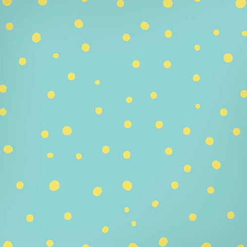 Teal and Yellow Polka Dots iPhone XR Skin