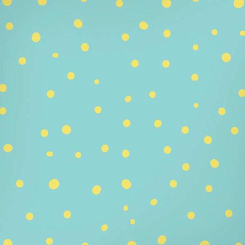Teal and Yellow Polka Dots iPhone XS Max Skin