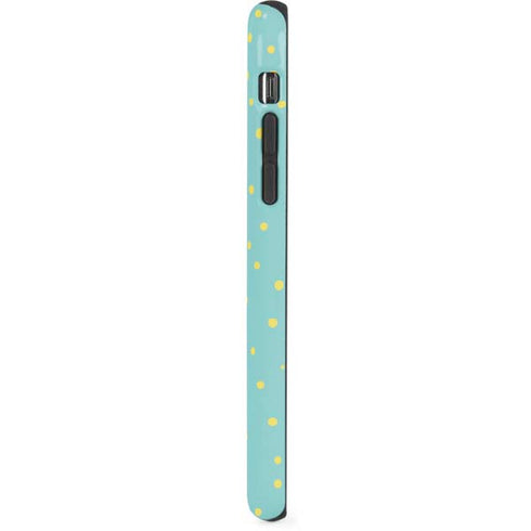 Teal and Yellow Polka Dots iPhone XS Pro Case