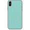Teal and Yellow Polka Dots iPhone XS Skin